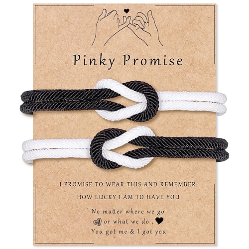 verstellbare Seil-Paararmbänder für Männer, Freund, Freundin, Seelenverwandte, Ehemann, Ehefrau, Jahrestag, Valentinstag, Geburtstag, Weihnachtsgeschenk für Sie und Ihn Image