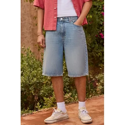 BDG Jack Mid Wash Shorts - Blue 30 at Urban Outfitters