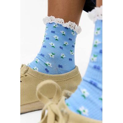 Out From Under Ditsy Floral Socks - Blue at Urban Outfitters