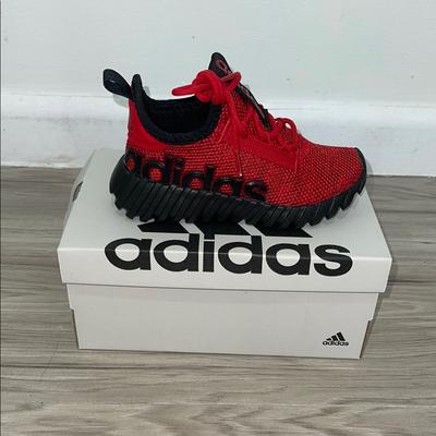 Adidas Shoes | Boys' Adidas Little Kid & Big Kid Kaptir 3.0 Running Shoes Kids Red Sneakers | Color: Black/Red | Size: Various