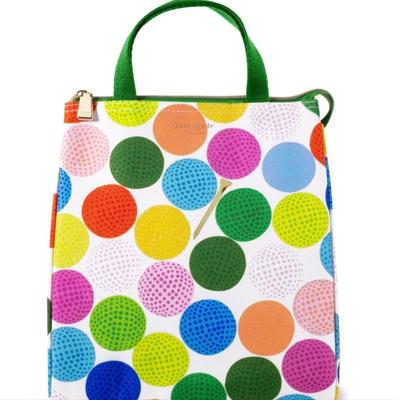 Kate Spade Bags | #35 Kate Spade Insulated Lunch Tote, Golf Ball Print | Color: Green/Pink | Size: Os