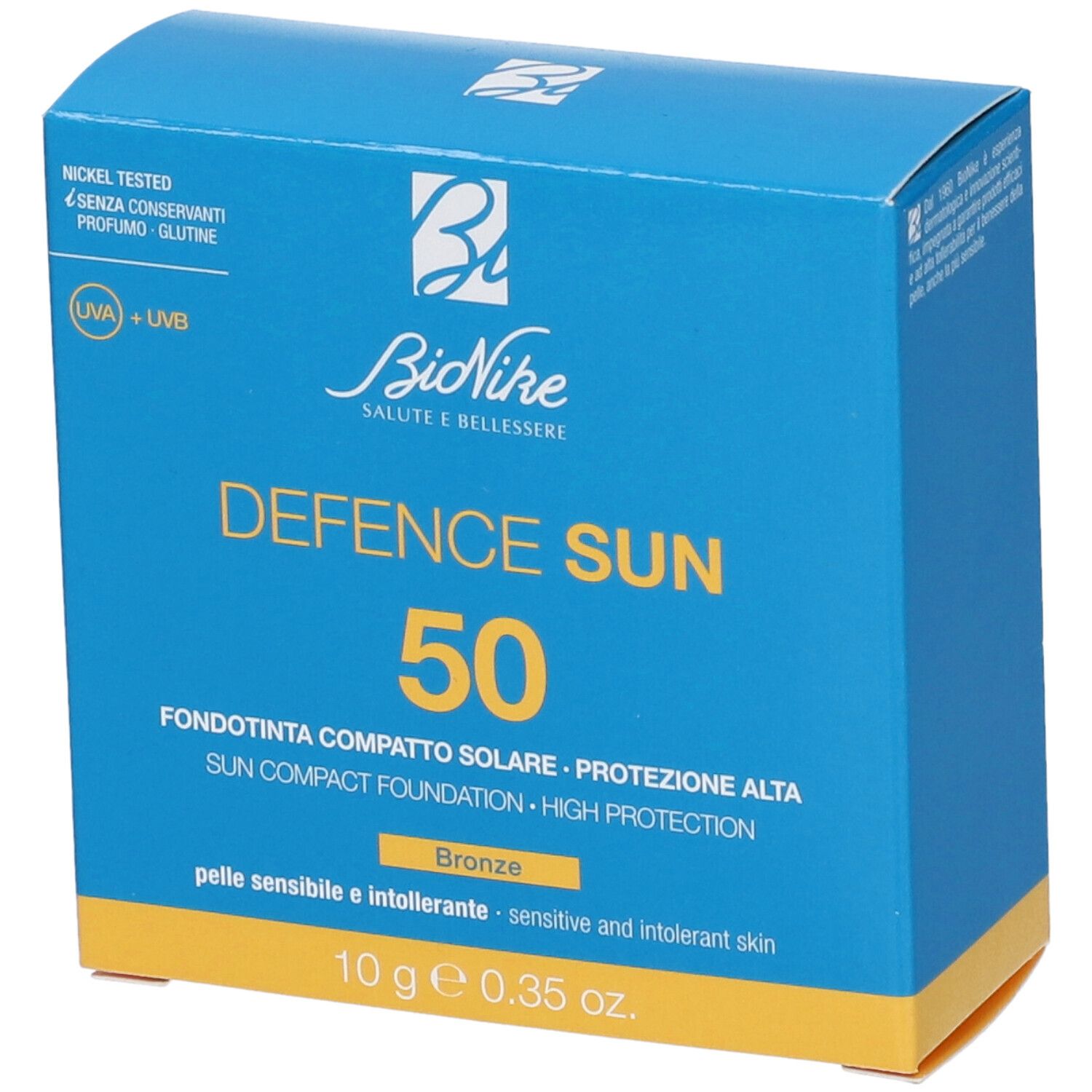 Bionike Defence Sun 50 Fondotinta Compatto Tonalitá N2 Bronzo 10 g Mak