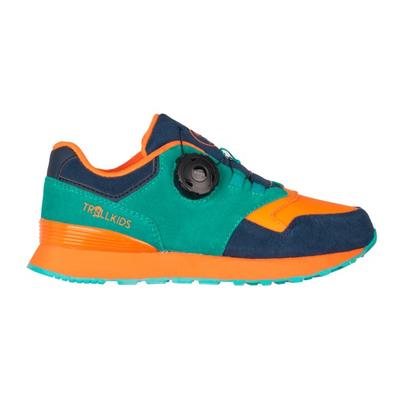 Trollkids - Kid's Kristiansand Sneaker - Freizeitschuhe 33 | EU 33 grün/ sahara sunset Image
