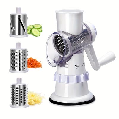 TEMU Multifunctional Cheese , Including , Vegetable And Fruit -manual Beans And Vegetable , Table Drum -easy To Prepare Kitchen Utensils