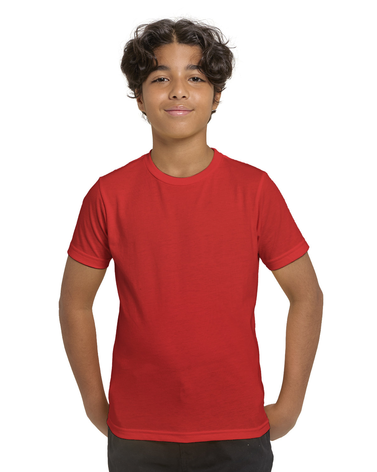 Threadfast Apparel T1000B Youth Epic Cotton T-Shirt in Red size Medium | pre-shrunk cotton