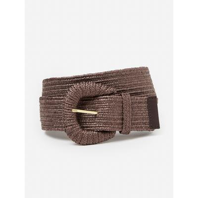 J.McLaughlin Women's Mildred Raffia Belt Brown, Size Medium/Large