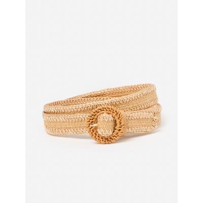 J.McLaughlin Women's Mini Popie Grasscloth Belt Natural, Size Extra Small/Small