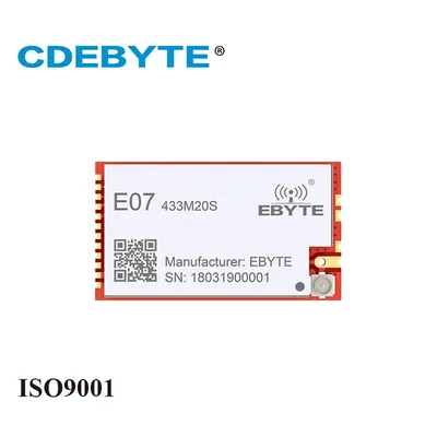 CC1101 433MHz 868MHz 915MHz 20dBm SPI SMD wireless transceiver PA E07 series module Stamp hole IPEX