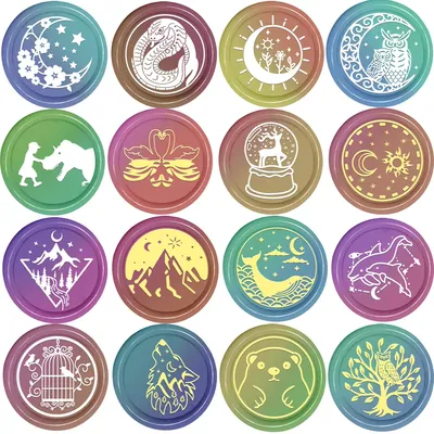 Kid Dinosaur Moon Eagle Tree Wolf Bear Swan Wax Seal Stamp 25mm Removable Brass Head For Notebook
