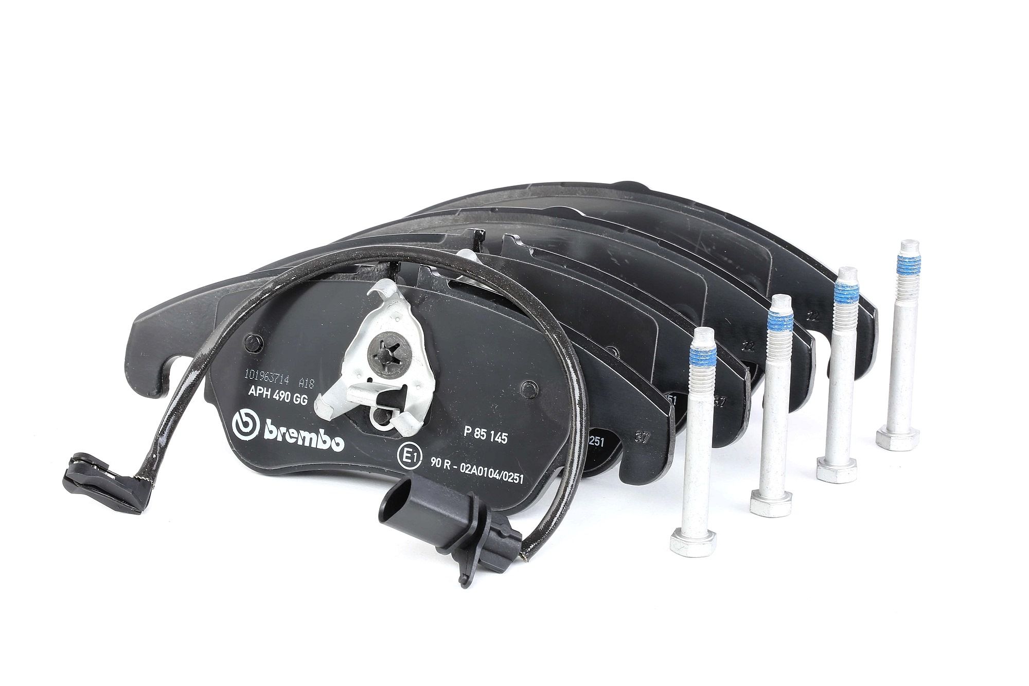 BREMBO Bremsbelagsatz AUDI P 85 145 4G0698151AA,4G0698151D,4G0698151AH 8K0698151Q,8R0698151S,L4GD698151C,4G0698151L,8K0698151C,8K0698151L,8R0698151A Image