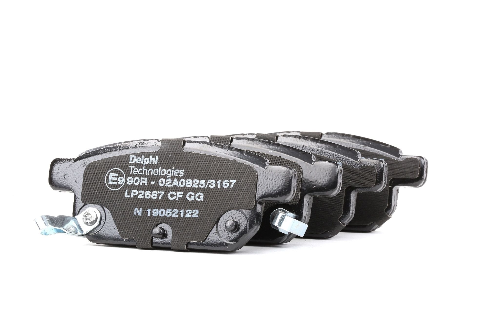 DELPHI Bremsbelagsatz SUZUKI LP2687 5580052R00,5580052R01,5580061M01 5580061M02,5580061M10,5580068L00,5580068L10,5580068L20,5580061M00,5580061M11 Image