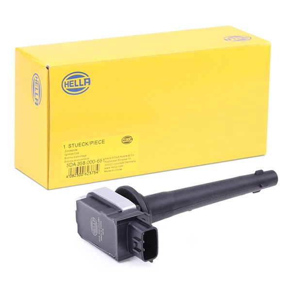 HELLA Zündspule NISSAN 5DA 358 000-651 7701065086,22448CJ00A,22448ED800 Einzelzündspule Image