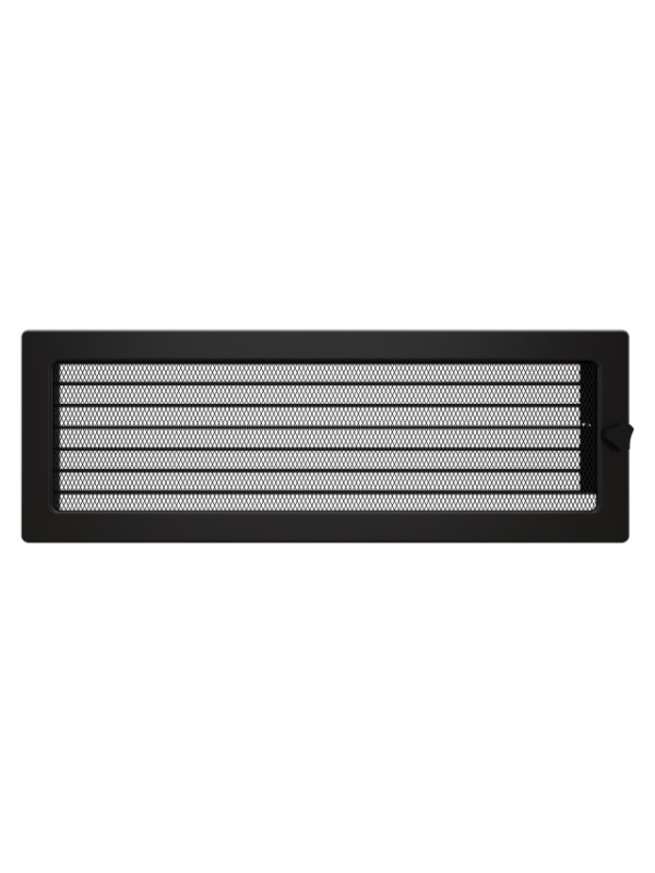 OutInFire Kaminlüftungsgitter 17x49 schwarz mit Rollladen Image