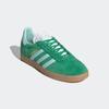 Sneaker ADIDAS ORIGINALS "GAZELLE", Gr. 40,5, grün (grün, semi flash aqua, gold metallic), Leder, Synthetik, sportlich, Schuhe Sneaker low Retrosneaker Skaterschuh, Topseller