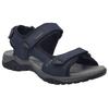 Sandale JOSEF SEIBEL "Arlo 02", Herren, Gr. 41, blau (indigo), Leder, Basic, Schuhe, Trekkingsandale, Komfortschuh mit gepolstertem Fußbett