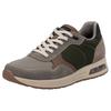 Sneaker RIEKER, Herren, Gr. 43, beige (beige kombiniert), Veloursleder, Lederimitat, Textil, sportlich, Schuhe, Schnürschuh, Halbschuh, Freizeitschuh mit gepolstertem Schaftrand
