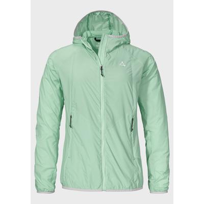 Outdoorjacke SCHÖFFEL "Hiking Jacket Style Wutach WMS", Damen, Gr. 42, 6205, grün, Oberstoff: 100% Nylon, sportlich, regular fit, hoch geschlossener Ausschnitt, Langarm, Jacken Image