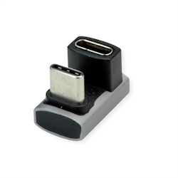 ROLINE USB4 Gen 3x2 Adapter Typ C ST/BU, Aluminium, 360°, breit, silberfarben Image