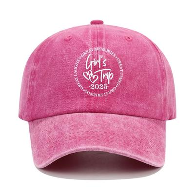 TEMU 2025 Washed Distressed Dad Hat - Lightweight, Adjustable Sun Protection Cap With Curved Brim, Polyester, , Hand Washable, Outdoor Sports Hat|curved Brim Hat|lightweight Hat Image