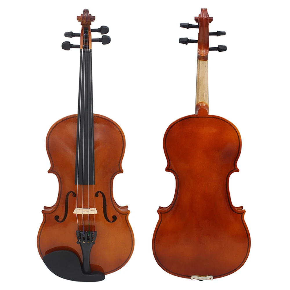 4/4 3/4 1/2 1/4 1/8 Akustische Violine Natürliche Massivholz Violine Geige Mit Tragetasche Bogen Anfänger Musical Instrument Geschenke Image