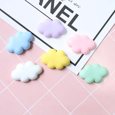 6 Stück Wolken, niedliche Kühlschrankmagnete für Kinder, Cartoon-Magnete für Kühlschrank-Dekoration, lustige magnetische Buchstaben, Zahlen, Kinderspielzeug Image