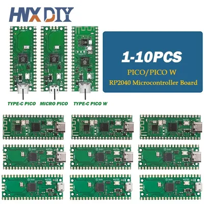 1-10 Stück Raspberry Pi Pico Board RP2040 PICO W Dual-Core 264 KB ARM Low-Power-Mikrocomputer Image
