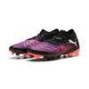 Fußballschuh PUMA "FUTURE 8 MATCH FG/AG", Gr. 42,5, puma schwarz, puma weiß, glowing rot, Synthetik, sportlich, Schuhe