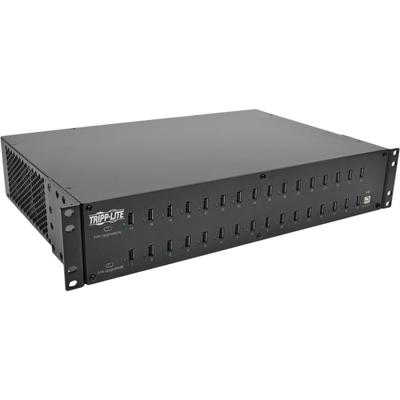 Tripp Lite 32-Port Usb Charging Station Hub W/ Syncing Tablet Smartphone 2U - Charging Station - 400 Watt - 80 A