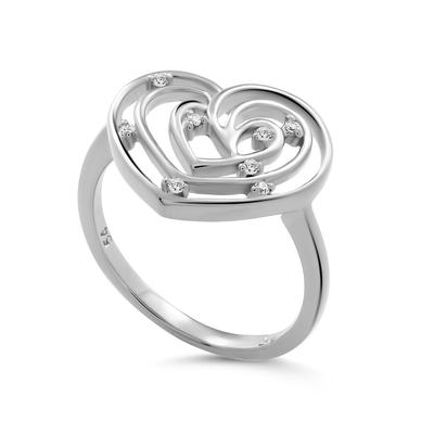 Orphelia 'Euphoria' Damen-Ring aus 925er Sterlingsilber – Silber ZR-7522 Image