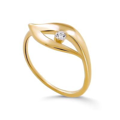 Orphelia 'Milan' Damen-Ring aus 925er Sterlingsilber – Gold ZR-7519/G Image
