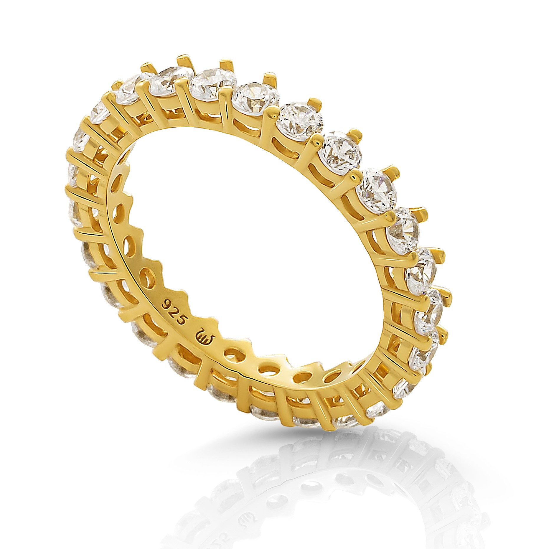 Orphelia 'Paris' Damen-Ring aus 925er Sterlingsilber – Gold ZR-7540/G Image