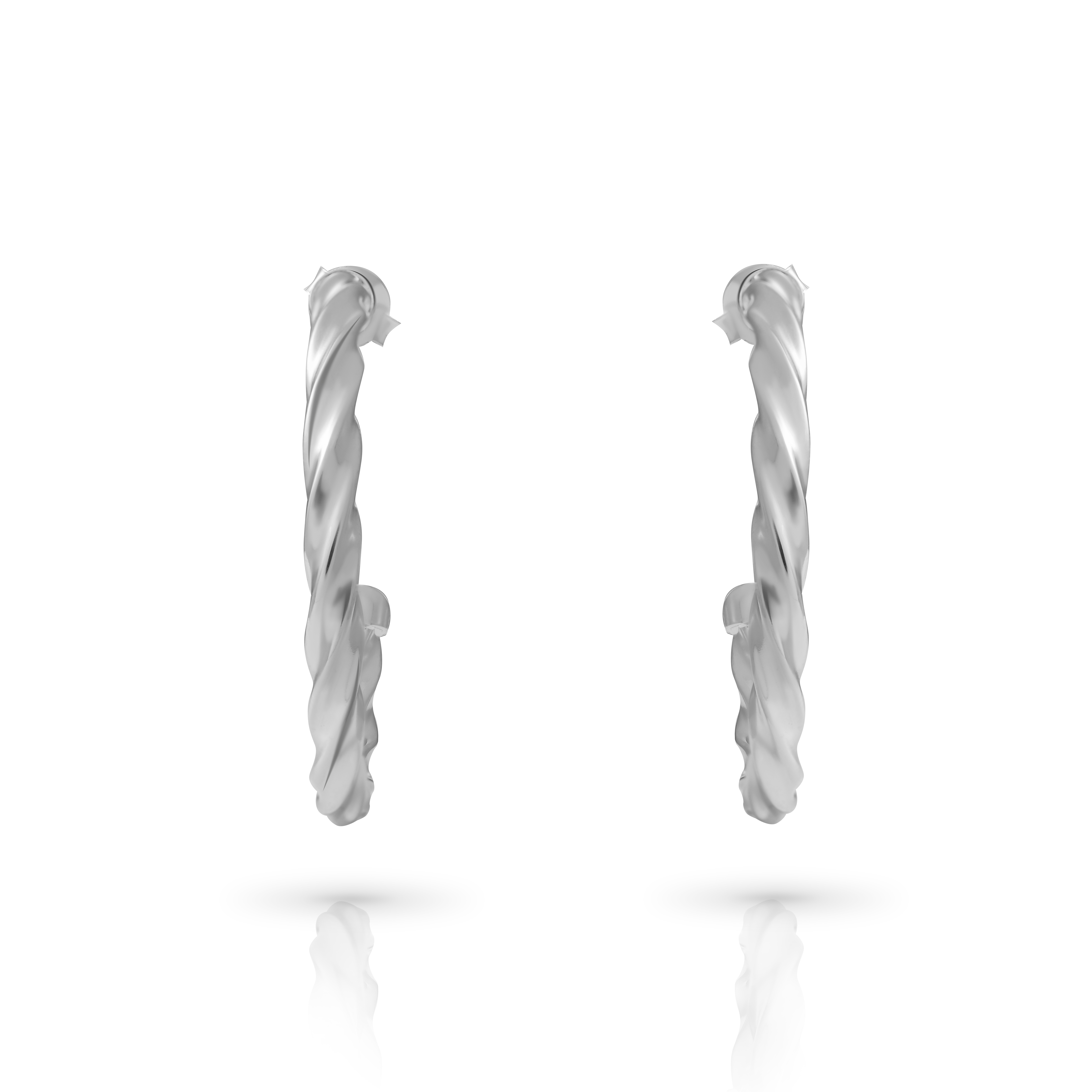 Orphelia 'Beverly' Creolen für Damen, 925 Sterling Silber - Silber ZO-7554 Image