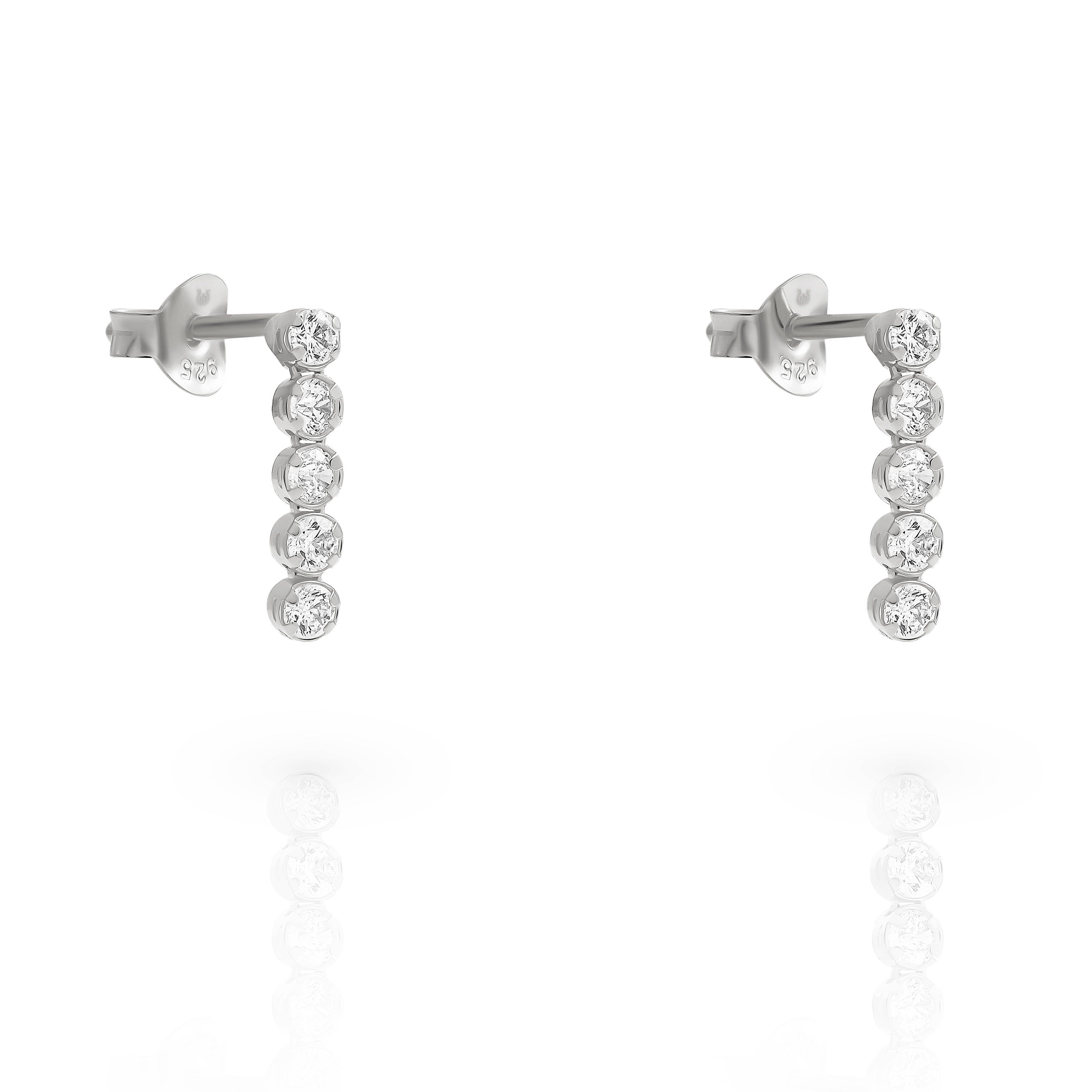 Orphelia 'Bling' Damen 925 Sterling Silber Ohrhänger - Silber ZO-7547 Image