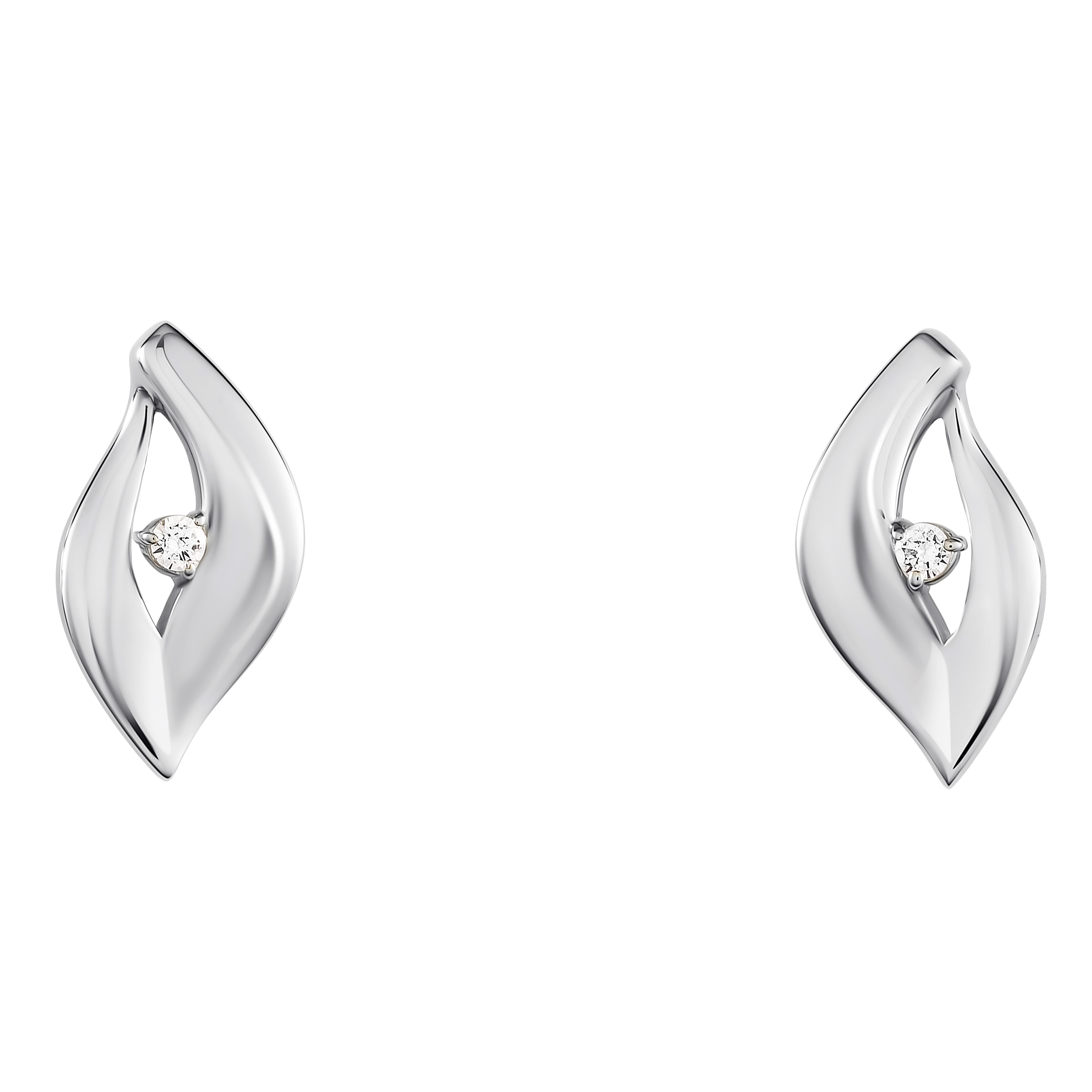 Orphelia 'Milan' Damen Ohrstecker aus 925er Sterlingsilber - Silber ZO-7519 Image