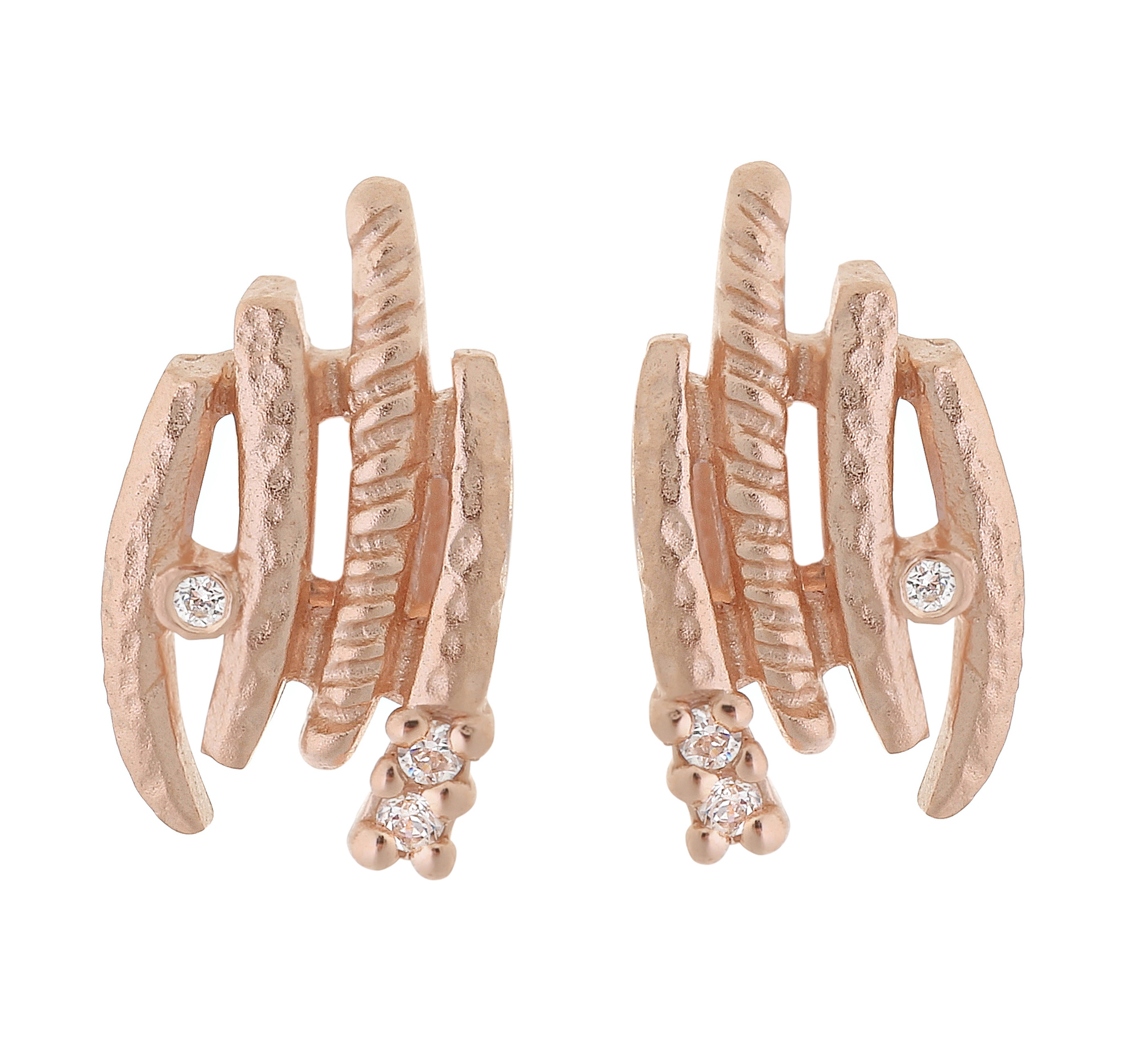 Orphelia Ohrstecker für Damen, 925 Sterlingsilber, Rosé, ZO-6022/1 Image