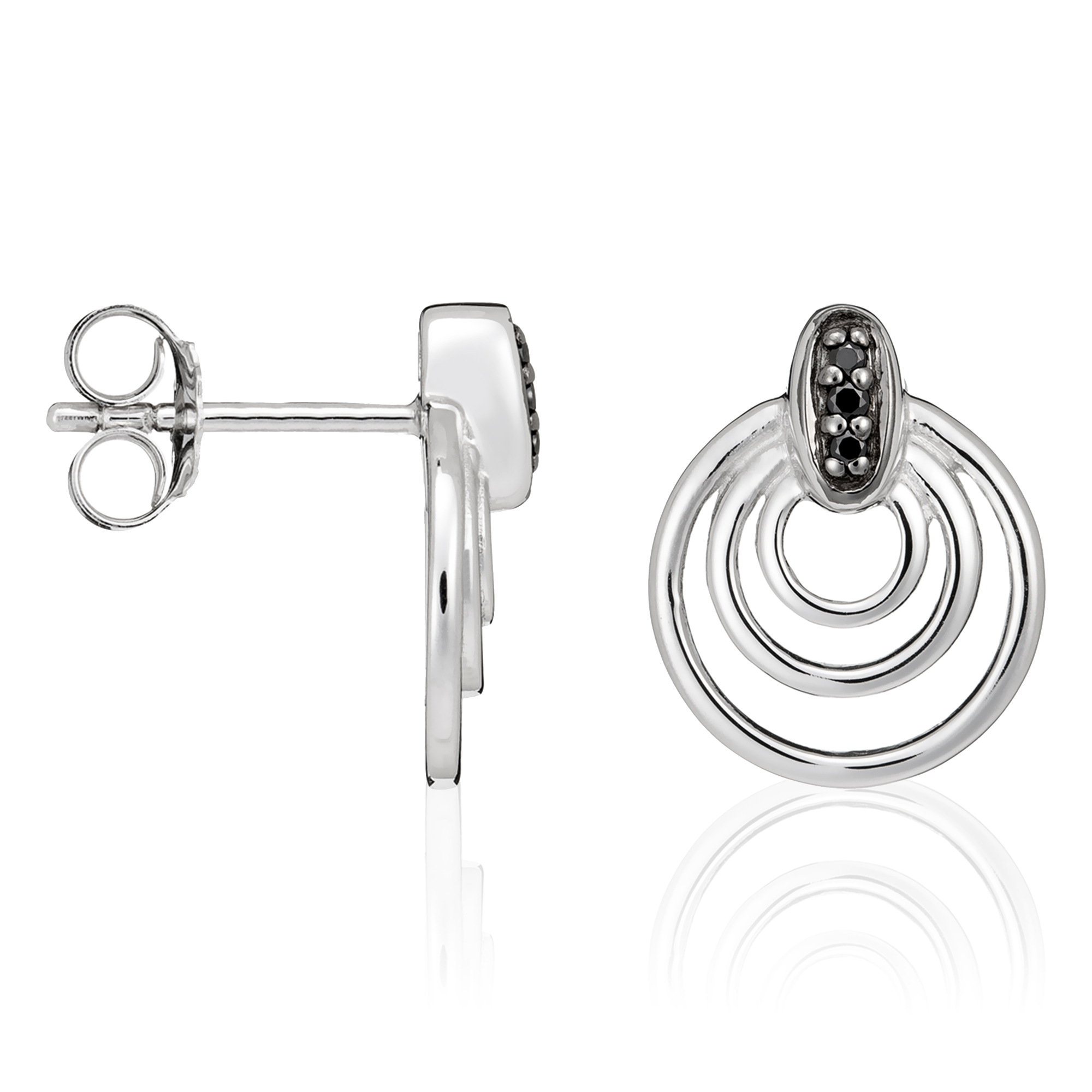 Orphelia Damen 925 Sterling Silber Ohrstecker - Silber ZO-5023 Image