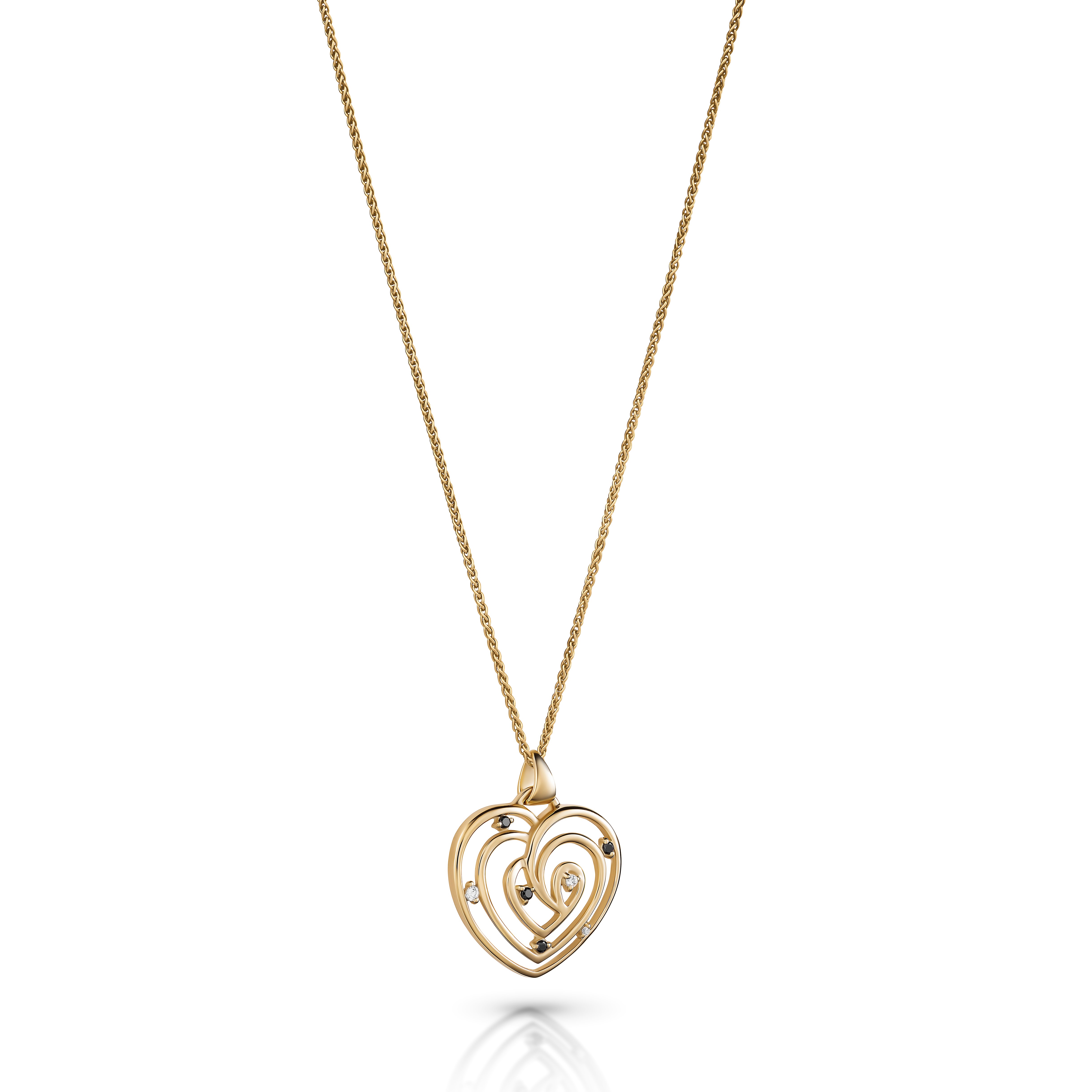 Orphelia 'Euphoria' Damenkette aus 925er Sterling Silber mit Anhänger - Gold ZH-7522/G