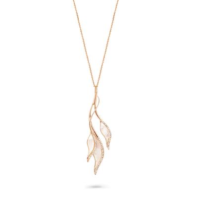 Orphelia 'Mariza' Damenkette mit Anhänger aus 925er Sterlingsilber – Silber/Rosé ZK-7171/RG Image