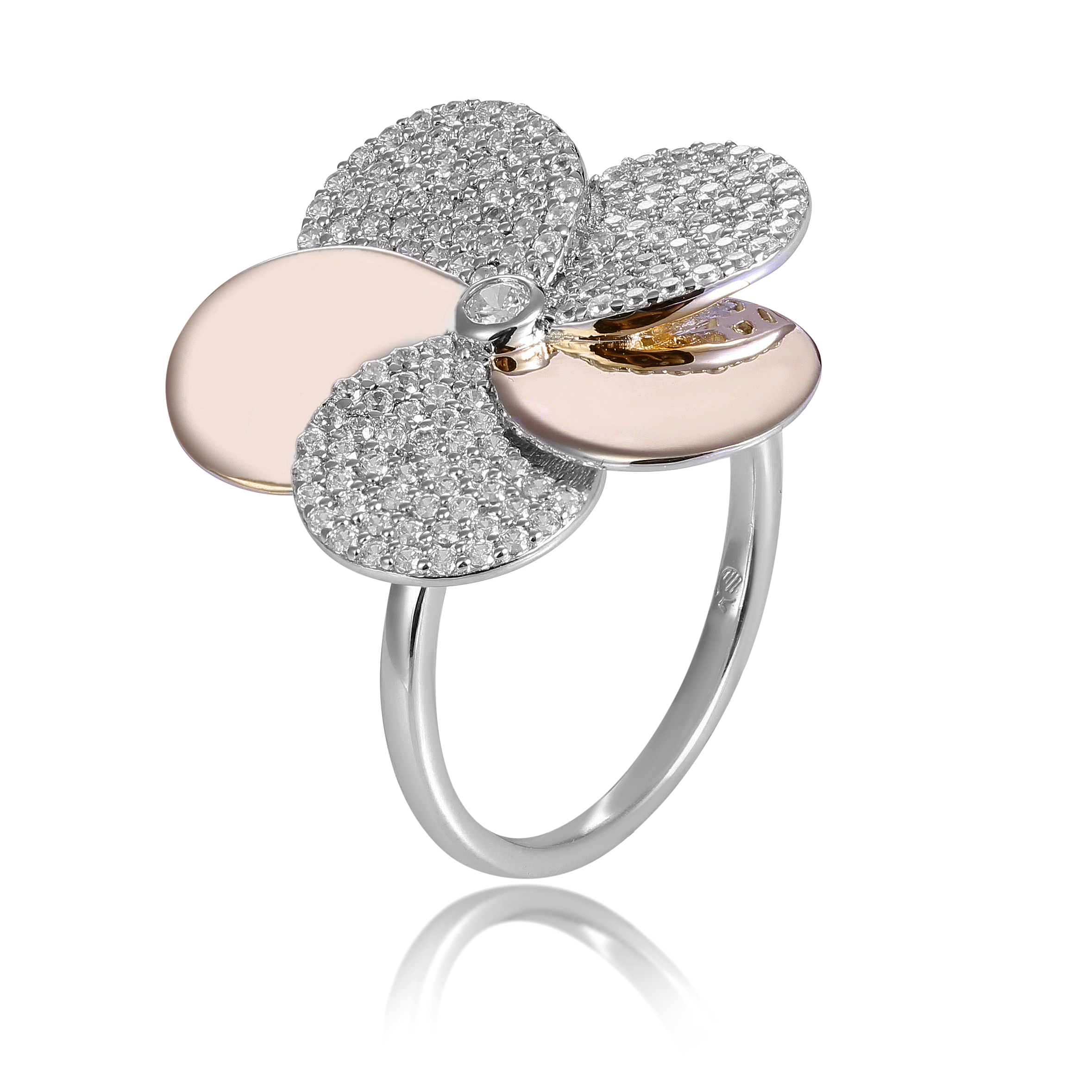 Orphelia Damen-Ring Sterling-Silber 925 – Silber/Rosé ZR-7452 Image