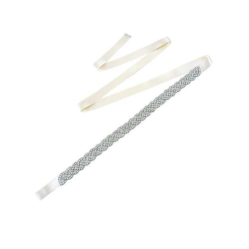 cintura da sposa con strass di cristallo – elegante cintura per abito da sposa per donna – perfetta per abiti da sposa, matrimoni e occasioni speciali