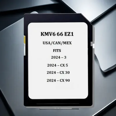 Navigation SD Card Map KMV6 66 EZ1 for Mazda 2024 3 CX-5 CX-30 CX-90 USA CAN MEXICO