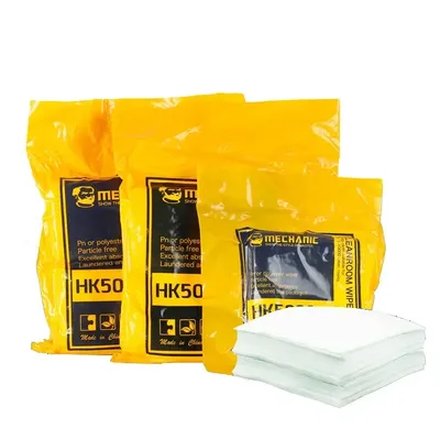 Mechanic HK5090 Soft Cleanroom Wiper High Microfiber Anti-static Non Dust Cloth for Phone Pad Tablet