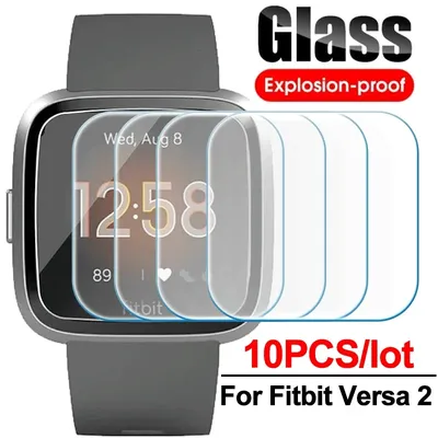 Screen Protector for Fitbit Versa 2/Versa Lite Tempered Glass Anti-scratch Film for Fitbit Versa 2