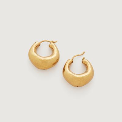 Gold Deia Bold Medium Hoop Earrings