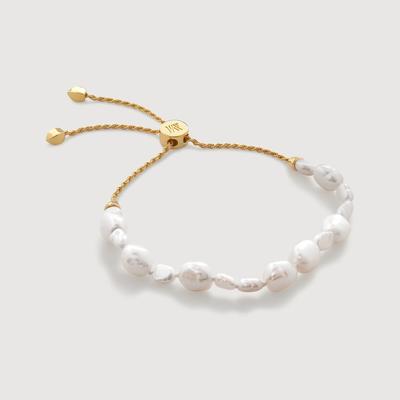 Gold Baroque Pearl Friendship Bracelet Pearl