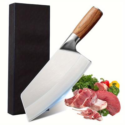TEMU Chef Knife 7 Inch Kitchen Knife Slicing Knife - 7cr17mov , Kitchen Gadgets, Birthday Gifts For Him Her, Best Gifts With High-end Gift Box Image