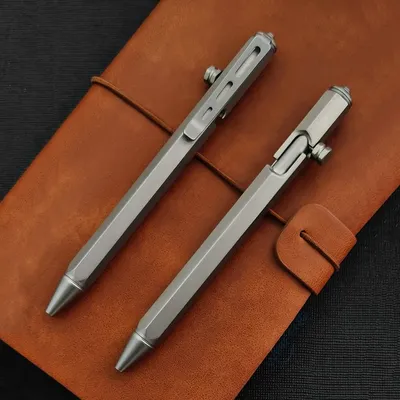 Multi-functional Titanium Alloy Tactical Pen Self Defense Ballpoint Pen Emergency Glass Breaker Student Office Stationery