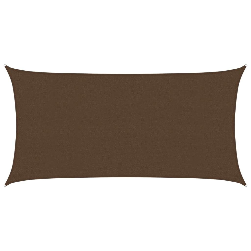 vidaXL Sonnensegel 160 g/m² Braun 2,5x4,5 m HDPE Image