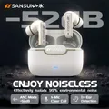 Auricolari Bluetooth TWS Sansui ANC -52dB con cancellazione attiva del rumore Cuffie Bluetooth 5.4 Ture Auricolari wireless 6 microchiamate HD