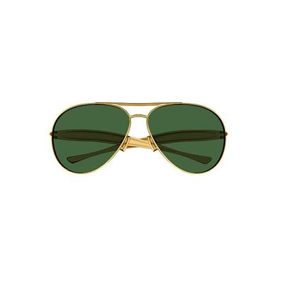 Aviator Frame Sunglasses - Green - Bottega Veneta Sunglasses